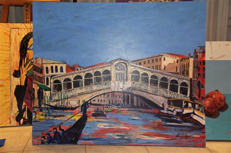 my painting of the Rialto Bridge Venice www.francescoart.com.au 2012 ...