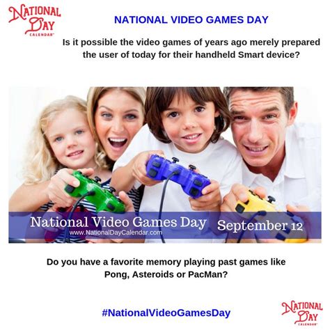 NATIONAL VIDEO GAMES DAY | September 12 | National video game day ...