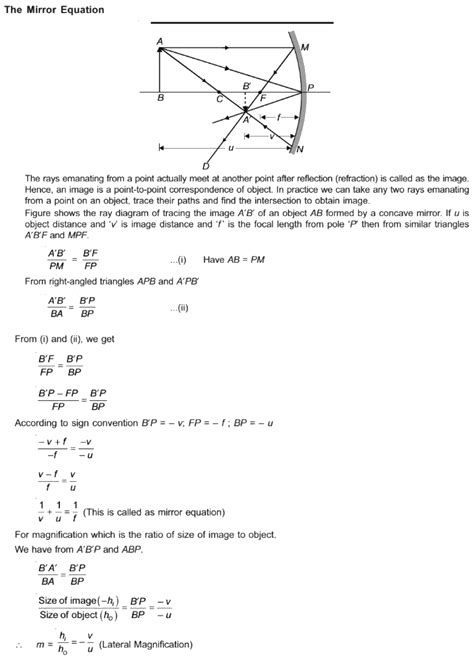 Derive mirror formula when object is placed b/w (1) pole P and ...