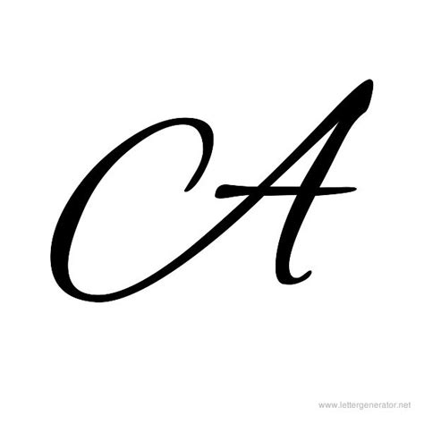 Cursive Alphabet Gallery - Free Printable Alphabets | LETTER GENERATOR NET