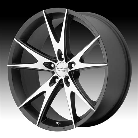 American Racing AR903 Gloss Black Machined Custom Rims Wheels - AR903 - Discontinued American ...