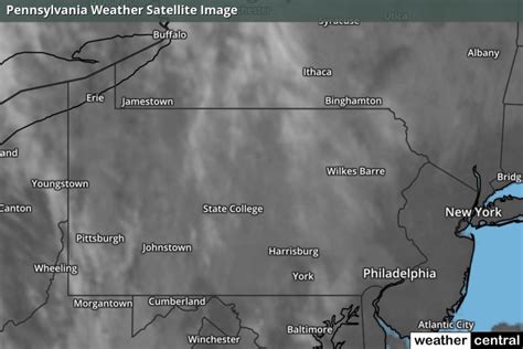 Pennsylvania Current Temperatures Map (Celsius)