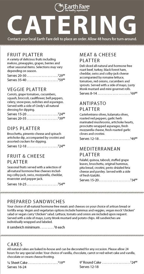 Catering menu ideas – Artofit