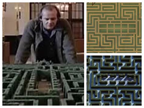 There are 3 pictures of the maze in The Shining. And all of them are ...