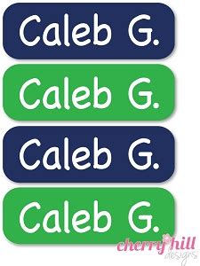 Labels for Daycare - Waterproof Kids Stickers | Cherry Hill Designs