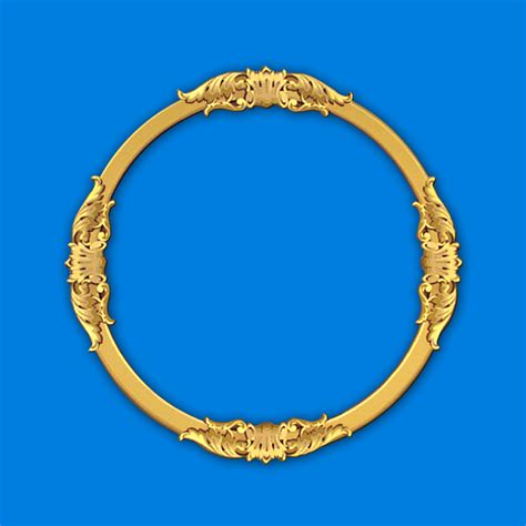 Round Frame Tracery Gold · Free image on Pixabay