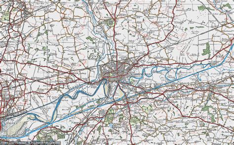 Historic Ordnance Survey Map of Warrington, 1923