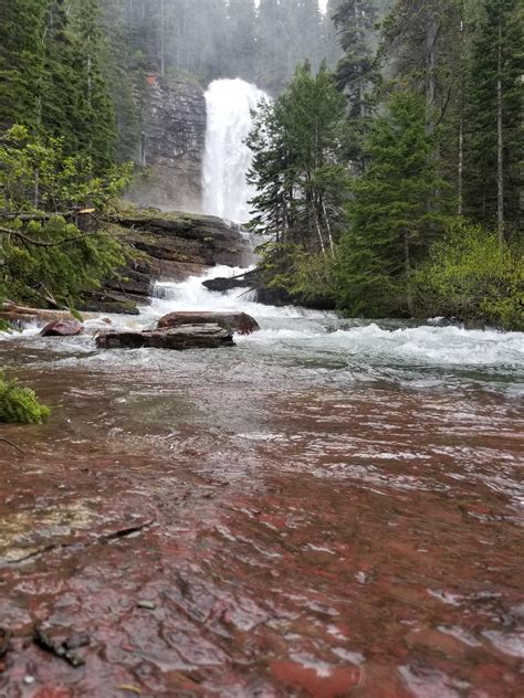 Virginia Falls, Glacier National Park, Montana [OC] [3024x4032 : r ...