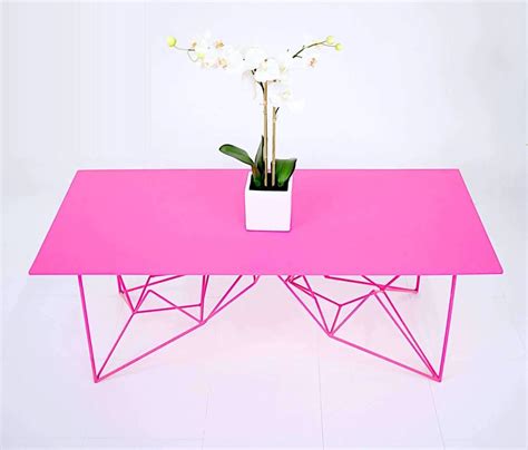 Moderncre8ve - Yoshi + Pink + Steel - Coffee Table