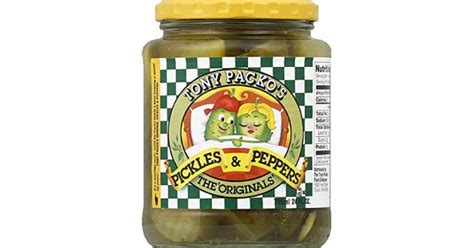 Tony Packos Pickles & Peppers Original - 24oz Jar