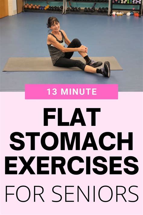 Ab Workout For Seniors - Fitness With Cindy | Workout for flat stomach ...