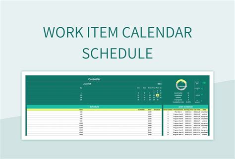Free Calendar Project Templates For Google Sheets And Microsoft Excel - Slidesdocs
