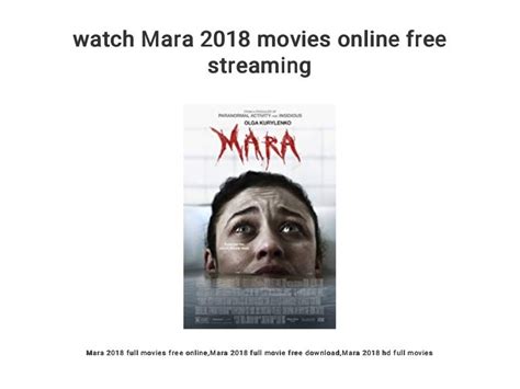 watch Mara 2018 movies online free streaming