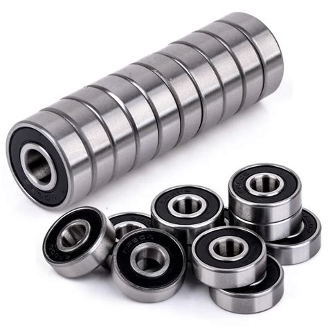 10pcs 8x22x7mm 608 2RS Bearings Rubber Sealed Miniature Ball Bearings ...