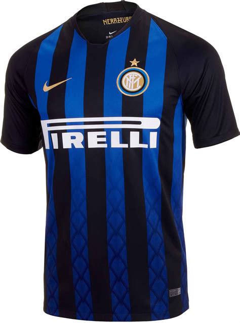 Nike Inter Milan Home Jersey 2018-19 - SoccerPro | Sport shirt design, Inter milan, Sports ...