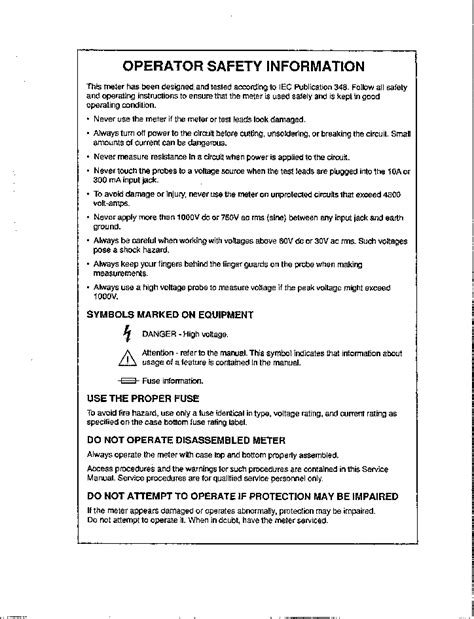 FLUKE 77 75 73 70 23 21 SERIES II MULTIMETER SM Service Manual download ...