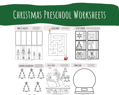 Christmas Preschool & Kindergarten Worksheets You Can Print | Kids - Worksheets Library