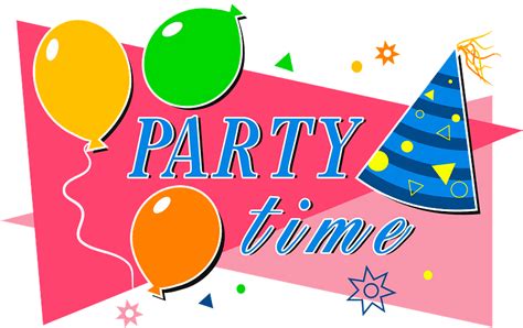 Party time clipart. Free download transparent .PNG | Creazilla