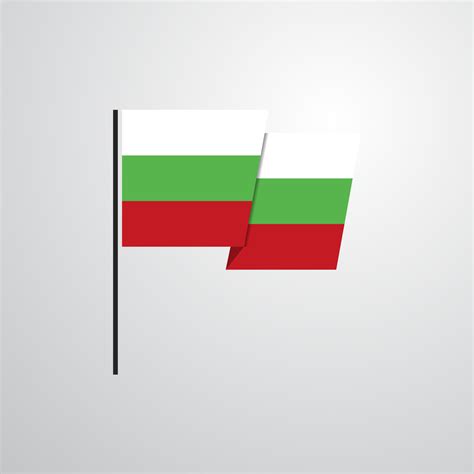 Bulgaria waving Flag design vector 14245590 Vector Art at Vecteezy