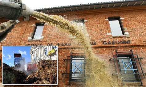 French farmers dump manure on the streets in day of protest | Daily ...