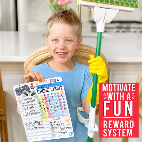 Buy Video Games Kids Chore Chart Magnetic, Reward Chart for Kids, Good Behavior Chart for Kids ...