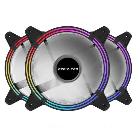 RGB Computer Fan LED Air Cooling Pack 120mm PC Case Remote Control Desktop Kit | eBay