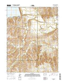 Kanopolis State Park Topo Map in Ellsworth County, Kansas