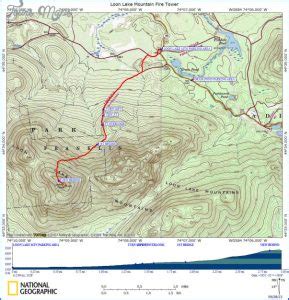 Whiteface Mountain Hiking Trail Map - ToursMaps.com