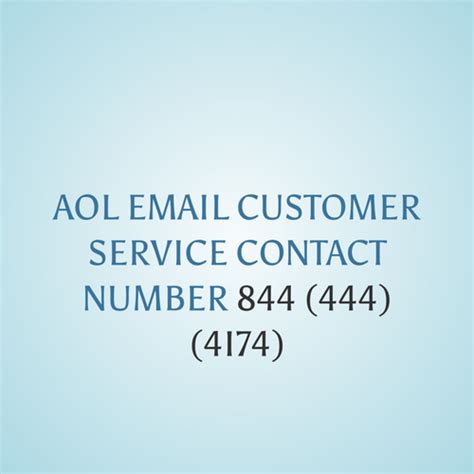 AOL EMAIL CUSTOMER SERVICE CONTACT NUMBER 844 (444) (4I74)