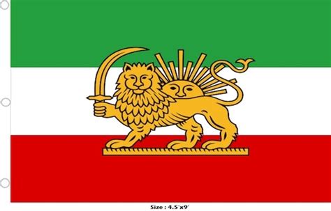 Flag 4.5x9ft>Iran Lion Premium - Reppa Flags and Souvenirs