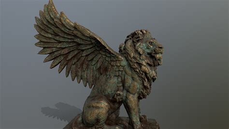 ArtStation - gold lion statue | Game Assets