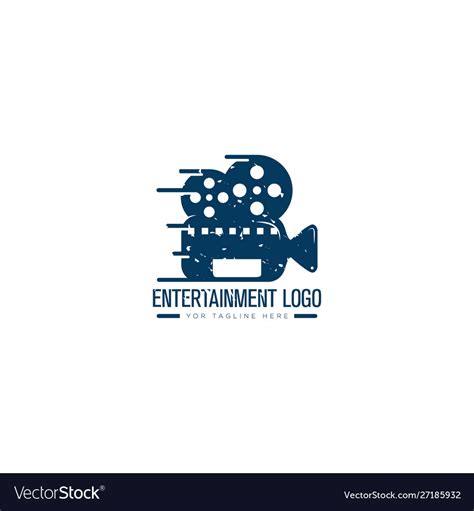 Entertainment video logo designs retro logo Vector Image