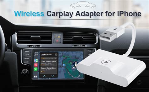 iPhone Wireless CarPlay Adapter, Wireless CarPlay Dongle for iPhone Converts Factory Cars Wired ...