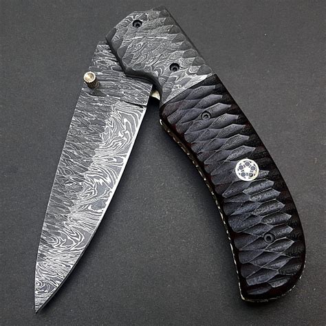 Folding Pocket Knives - Handmade Damascus Steel Blade Knife 9325 - Pal2000Knives