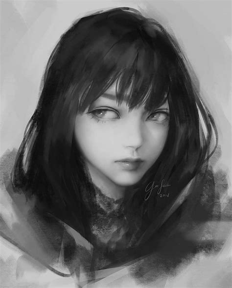 Pin by Hugo Tiburcio on References | Grayscale art, Digital painting portrait, Grayscale