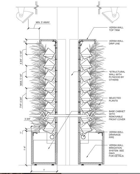 green wall construction detail - Google Search | Seni pertamanan, Taman vertikal, Arsitektur