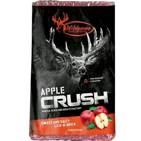 Wildgame Innovations Apple Crush Deer Attractant Salt Block, 4 lbs ...