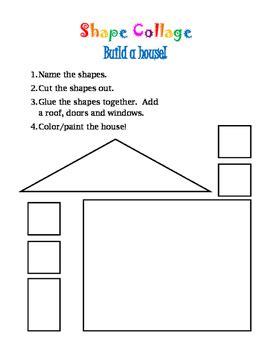 free printable house shapes worksheet shapes worksheets preschool worksheets shapes preschool ...