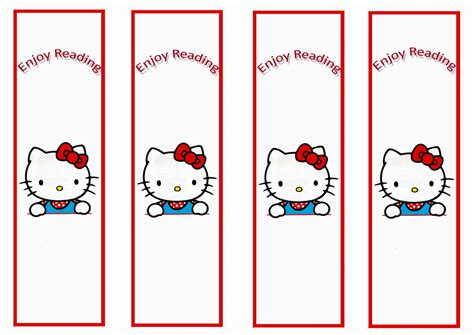 Hello Kitty Bookmarks – Birthday Printable