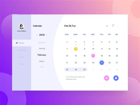 Calendar | Calendar ui, Web app design, Calendar design template