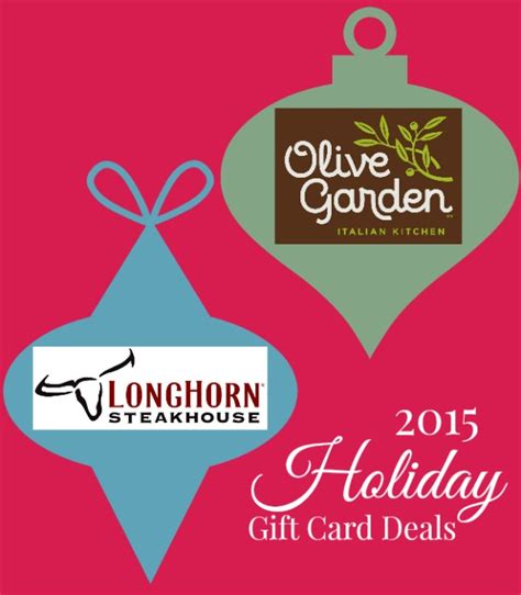 2015 Holiday Gift Card Deals at Olive Garden & Longhorn Steakhouse - Raising Whasians