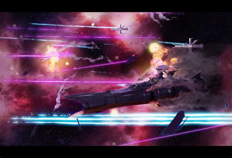 Wallpaper : vehicle, battle, universe, battleships, Space Battleship ...