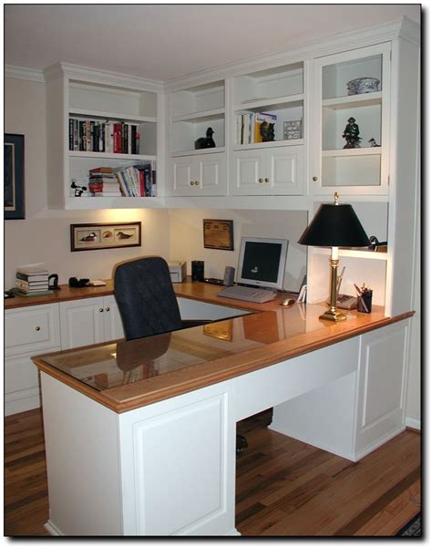 Home Office in "U" shape with desk | craft room | Pinterest