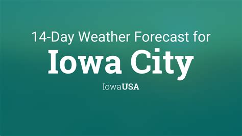 Iowa City, Iowa, USA 14 day weather forecast