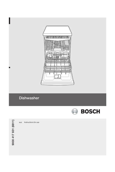 BOSCH DISHWASHER INSTRUCTIONS FOR USE MANUAL Pdf Download | ManualsLib