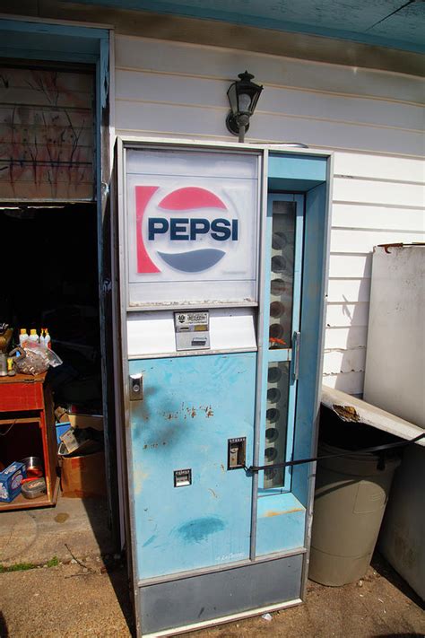 Vintage Pepsi machine on Historic Route 66 Photograph by Eldon McGraw