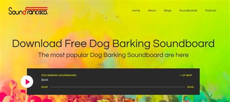 dog barking soundboard