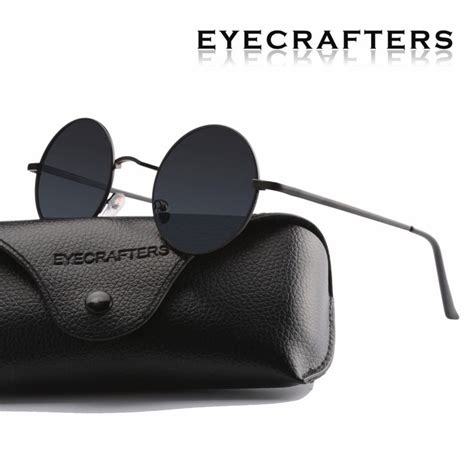 Women Driving Metal Eyewear New Brand Designer Classic Polarized Round Sunglasses Men Small ...