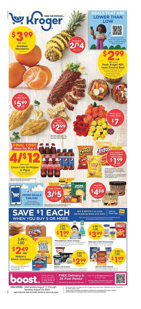 Kroger Weekly Ad August 17 – August 23, 2022 Sneak Peek Preview | Pork ...