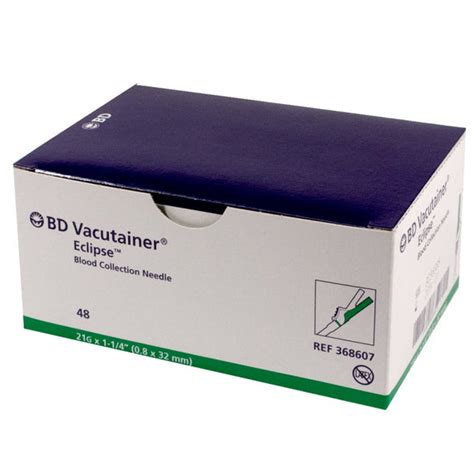 BD Vacutainer® Eclipse™ Blood Collection Needles 21G x 1-1/4" - 368607 – Medsitis